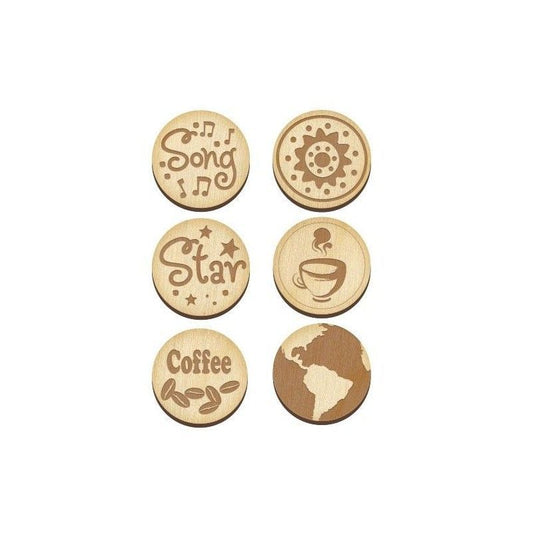 SET DE CHIPS DECORATIVOS COFFEE