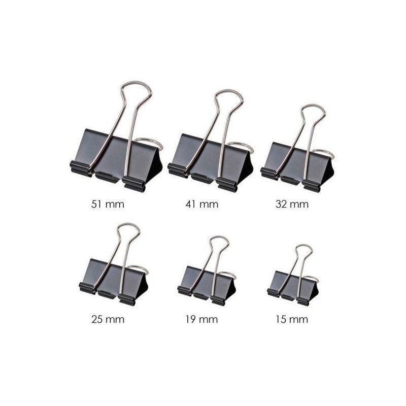 CLIPS PARA ENCUADERNACION 3/4” (12 PCS)