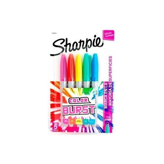 MARCADOR SHARPIE BURST (5 PCS)