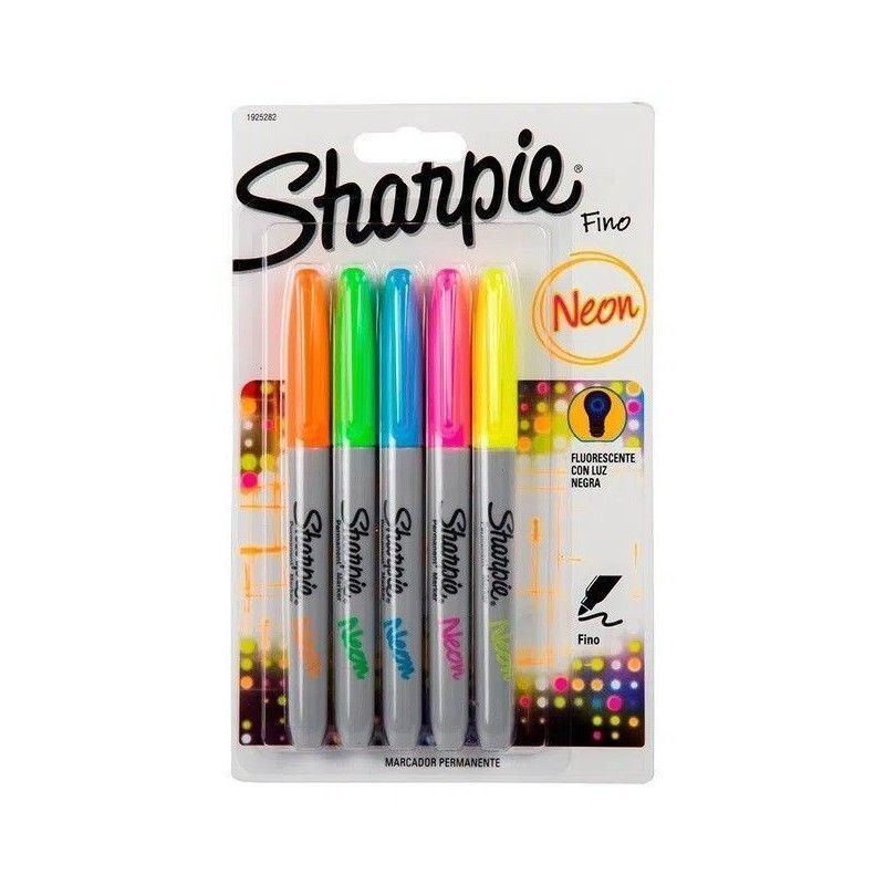 MARCADOR SHARPIE NEON (5 PCS)