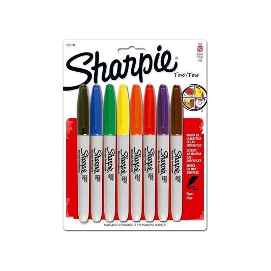 MARCADOR SHARPIE FINO ESTUCHE (8 PCS)