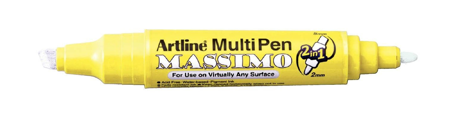 MARCADOR DOBLE PUNTA DE TINTA DE ALTA CALIDAD MASSIMO AZUL PASTEL EMP-25T