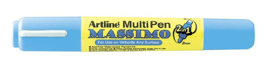 MARCADOR DOBLE PUNTA DE TINTA DE ALTA CALIDAD MASSIMO AZUL PASTEL EMP-25T