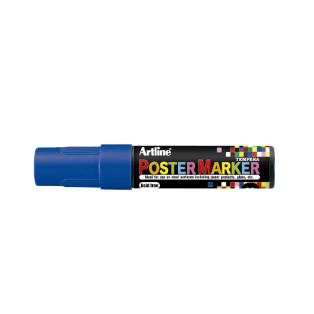 MARCADOR DE TEMPERA POSTER MARKER 12MM AZUL EPP-12