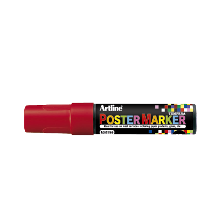 MARCADOR DE TEMPERA POSTER MARKER 12MM ROJO EPP-12