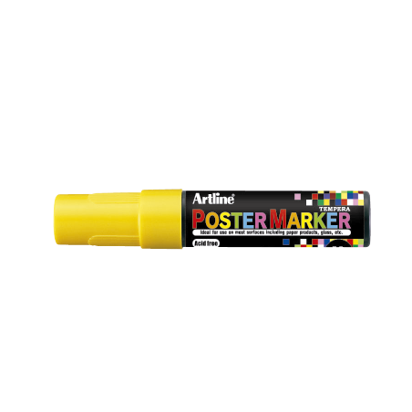 MARCADOR DE TEMPERA POSTER MARKER 12MM AMARILLO EPP-12