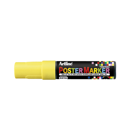 MARCADOR DE TEMPERA POSTER MARKER 12MM AMARILLO FLUO EPP-12