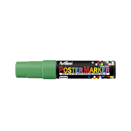 MARCADOR DE TEMPERA POSTER MARKER 12MM VERDE FLUO EPP-12