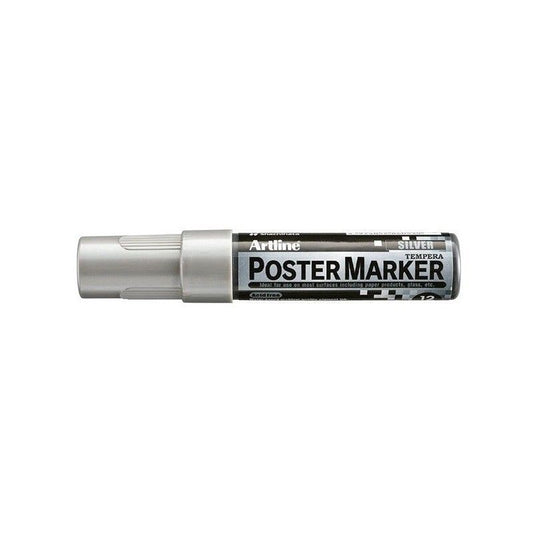 MARCADOR DE TEMPERA POSTER MARKER 12MM PLATEADO EPP-12