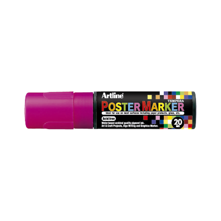 MARCADOR DE TEMPERA POSTER MARKER 20MM ROSADO FLUO EPP-20