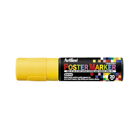 MARCADOR DE TEMPERA POSTER MARKER 20MM AMARILLO EPP-20