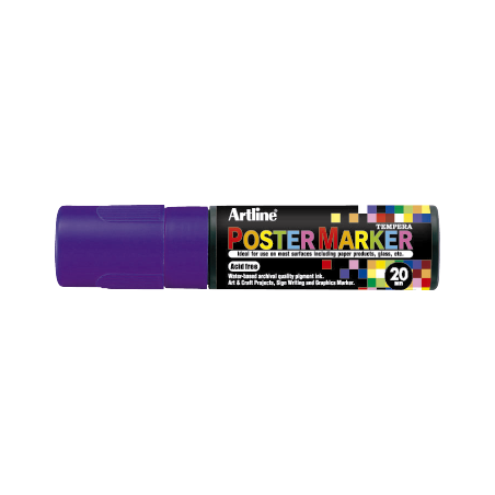 MARCADOR DE TEMPERA POSTER MARKER 20MM PURPURA EPP-20