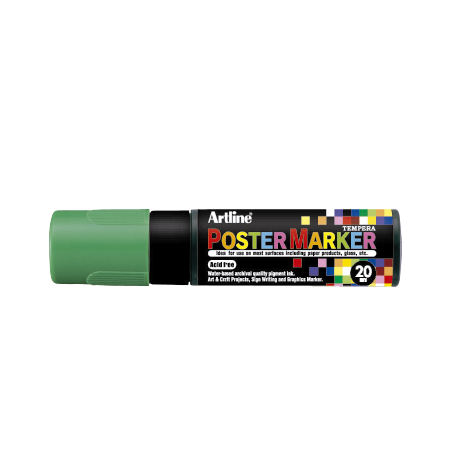 MARCADOR DE TEMPERA POSTER MARKER 20MM VERDE FLUO EPP-20