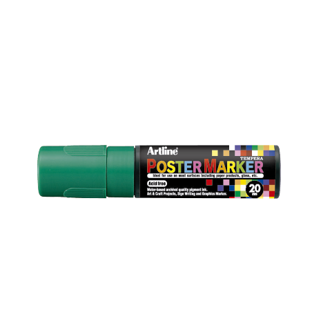 MARCADOR DE TEMPERA POSTER MARKER 20MM VERDE EPP-20