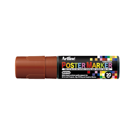 MARCADOR DE TEMPERA POSTER MARKER 20MM CAFE EPP-20