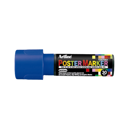 MARCADOR DE TEMPERA POSTER MARKER 30MM AZUL EPP-30