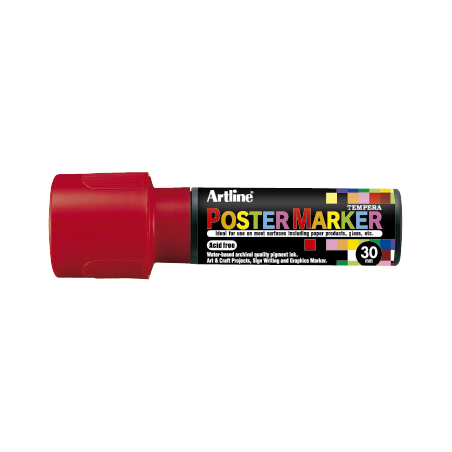 MARCADOR DE TEMPERA POSTER MARKER 30MM ROJO EPP-30