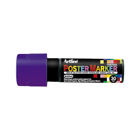 MARCADOR DE TEMPERA POSTER MARKER 30MM PURPURA EPP-30