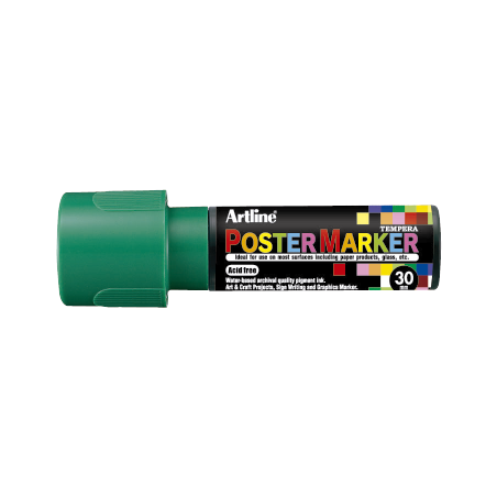 MARCADOR DE TEMPERA POSTER MARKER 30MM VERDE EPP-30