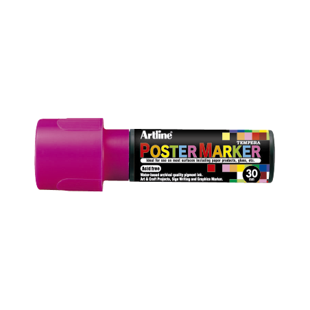 MARCADOR DE TEMPERA POSTER MARKER 30MM ROSADO FLUO EPP-30