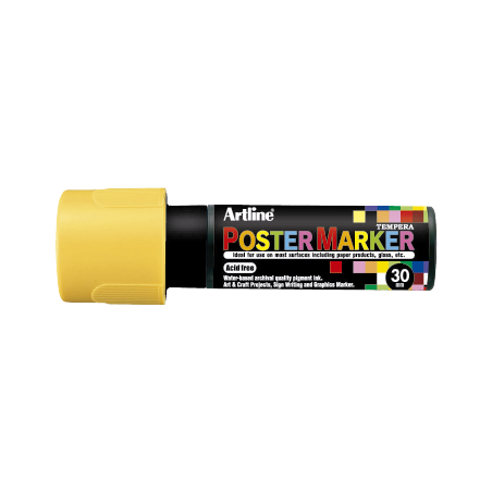 MARCADOR DE TEMPERA POSTER MARKER 30MM AMARILLO EPP-30