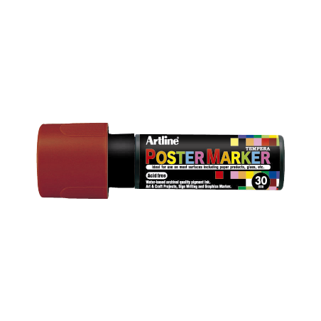 MARCADOR DE TEMPERA POSTER MARKER 30MM CAFE EPP-30