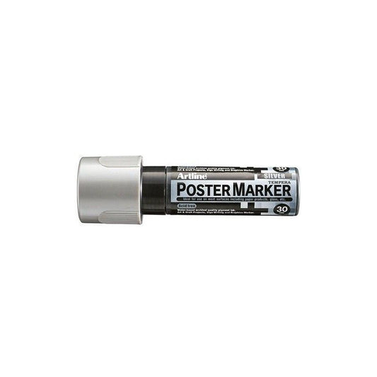 MARCADOR DE TEMPERA POSTER MARKER 30MM PLATEADO EPP-30