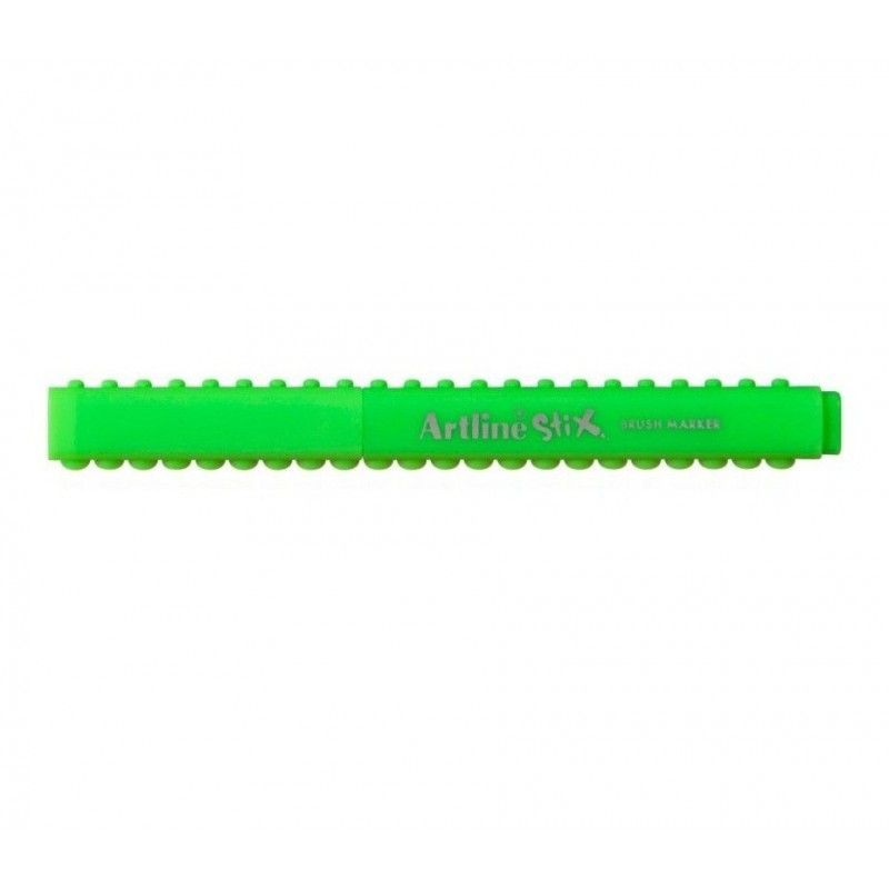 MARCADOR PUNTA PINCEL STIX VERDE FLUO