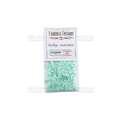 LENTEJUELAS ESTRELLAS MENTA (7 mm)