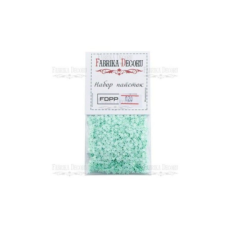 LENTEJUELAS MINI ESTRELLAS MENTA (4 mm)