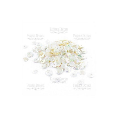 LENTEJUELAS COLOR PERLA (7 mm)