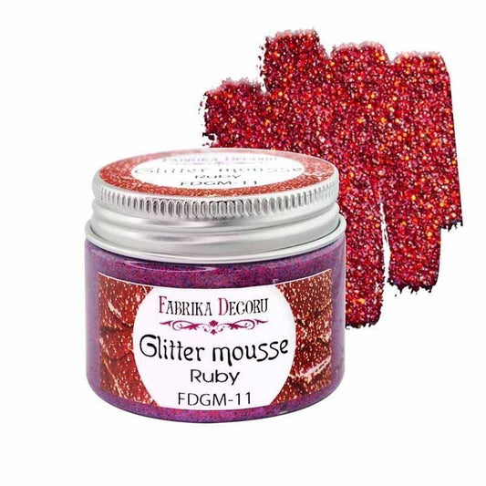 MOUSSE GLITTER COLOR RUBY (50 ml)