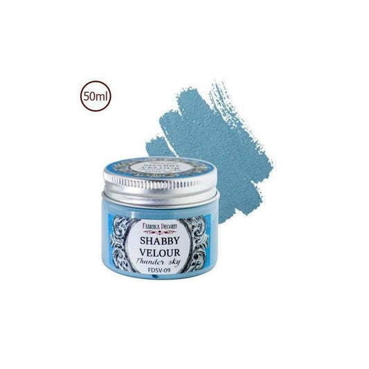 PINTURA SHABBY VELOUR COLOR THUNDER SKY (50 ml)