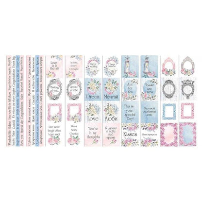 SET DE PAPELES SHABBY LOVE (DOBLE CARA) 30.5 X 30.5 CM