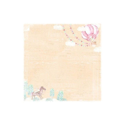 SET DE PAPELES DREAMY BABY GIRL (DOBLE CARA) 20 X 20 CM