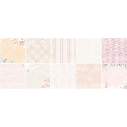 SET DE PAPELES DREAMY BABY GIRL (DOBLE CARA) 20 X 20 CM