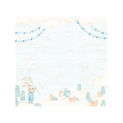 SET DE PAPELES DREAMY BABY BOY (DOBLE CARA) 30.5 X 30.5 CM