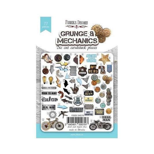 DIE CUTS GRUNGE&MECHANICS (77 PCS)