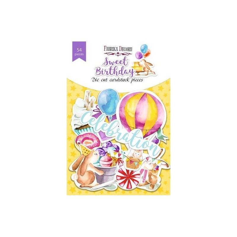 DIE CUT SWEET BIRTHDAY (54 PCS)