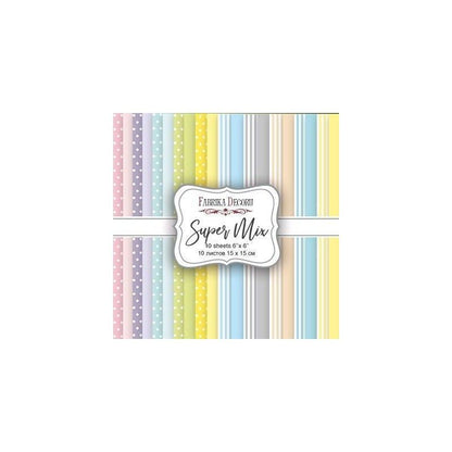 SET DE PAPELES SUPER MIX (DOBLE CARA) 15 X 15 CM