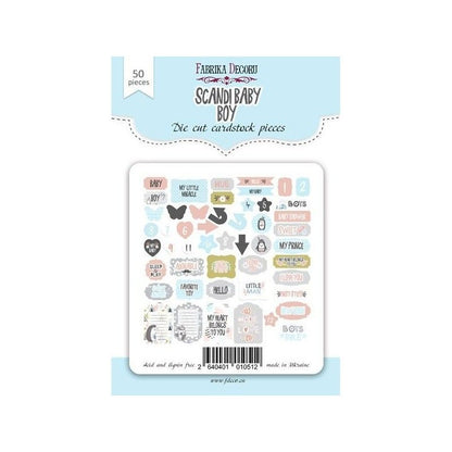 DIE CUTS SCANDI BABY BOY (50 PCS)