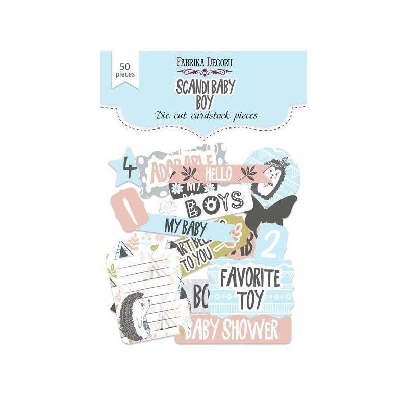 DIE CUTS SCANDI BABY BOY (50 PCS)