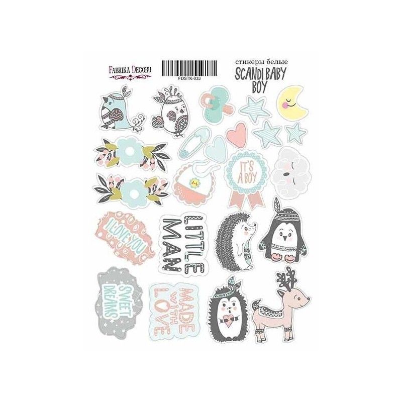 STICKERS SCANDI BABY BOY (23 PCS)