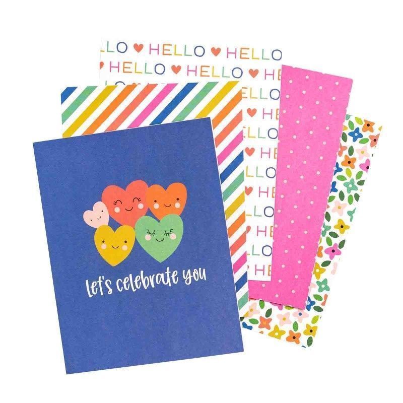 KIT DE TARJETAS Y SOBRES LIVE LIFE HAPPY (40 SETS)