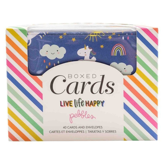 KIT DE TARJETAS Y SOBRES LIVE LIFE HAPPY (40 SETS)