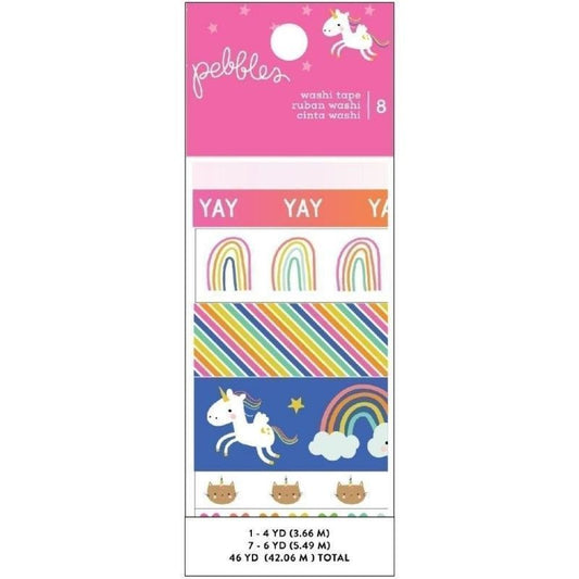 WASHI TAPE LIVE LIFE HAPPY (8 PCS)