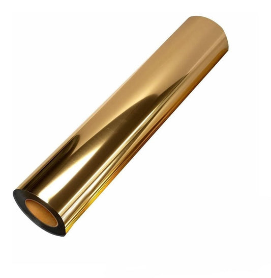 VINILO METALIZADO CROMO ESPEJO DORADO 30CM X 2 M