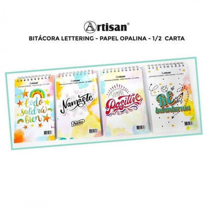 BITACORA LETTERING ARTISAN SIEMPRE POSITIVO