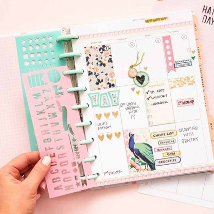 STENCIL ALFABETO PARA PLANNERS  DAY TO DAY MAGGI HOLMES