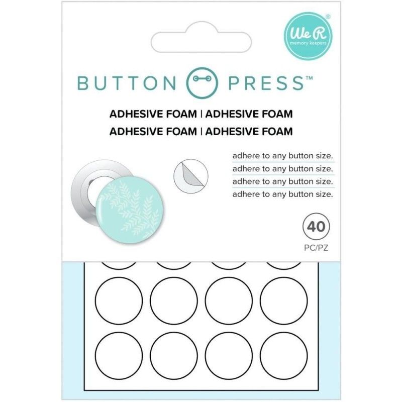 FOAMY ADHESIVE 15 mm (40 PCS) BUTTON PRESS